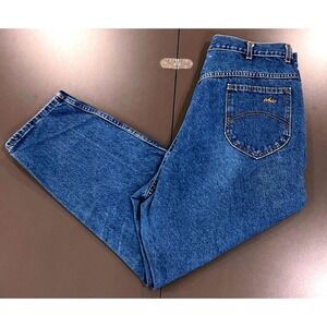 Chic Vintage High Waisted Jeans Womens 24 Blue Good Straight Leg Made in USA